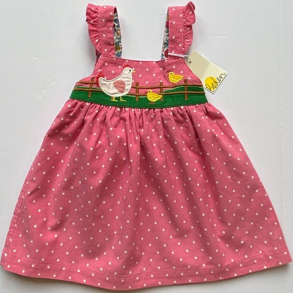 Mini Boden Dresses Nwt Mini Boden Hen Chicks Pinafore 69m Poshmark